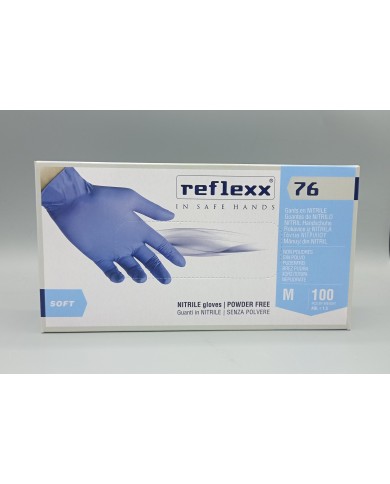 REFLEXX 76 - Guanti in Nitrile Taglia M