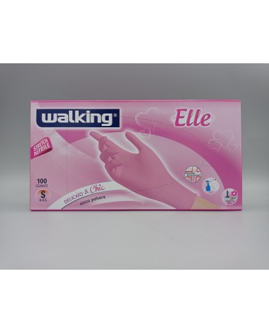 Walking Elle Guanti in Nitrile senza Polvere TG M